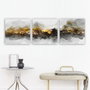 Wallity Conjunto de 3 Pinturas Decorativas en Lienzo Multicolor